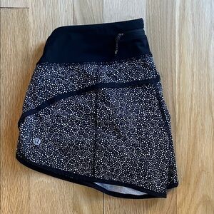 Lululemon Black & White Speckled Athletic Shorts
